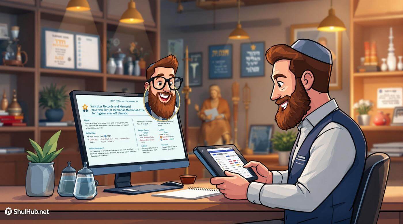 Synagogue Gabbai Software for Managing Yahrzeit and Memorials