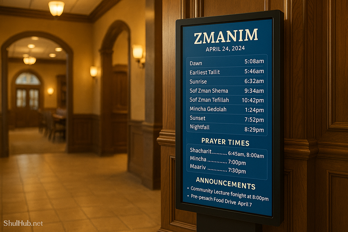 Best Digital Signage Solutions for Synagogues