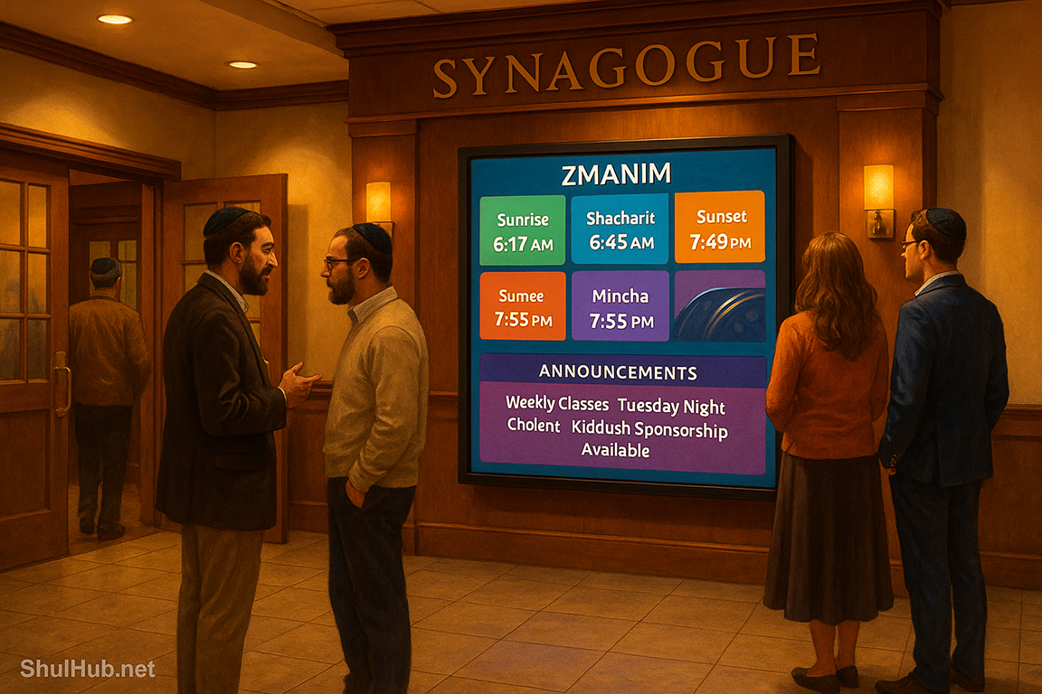 How Synagogue Digital Signage Can Improve Community Engagement